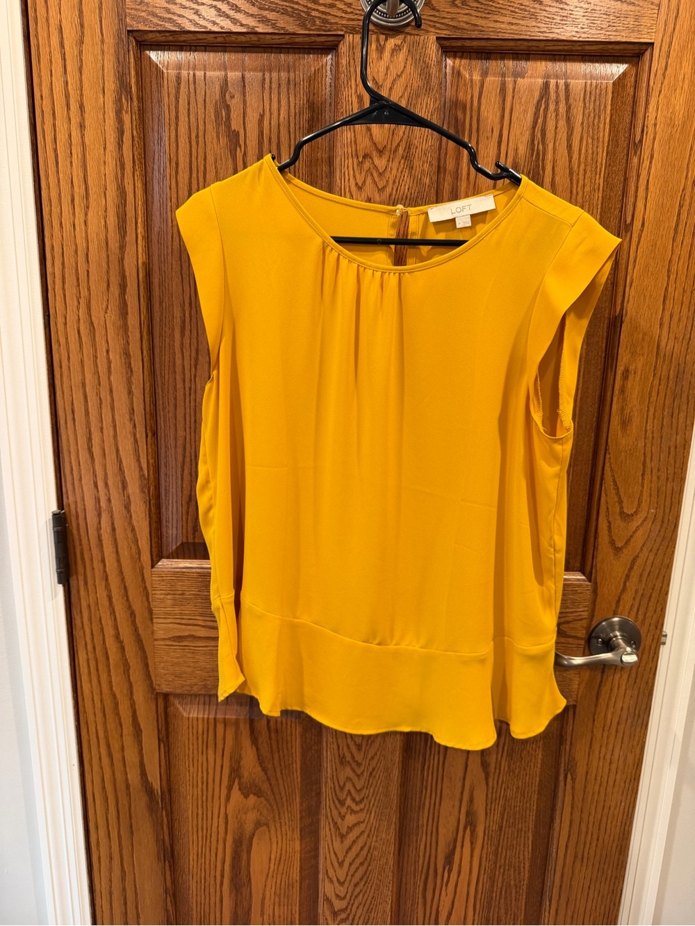 Loft Women's Sleeveless Yellow Blouse